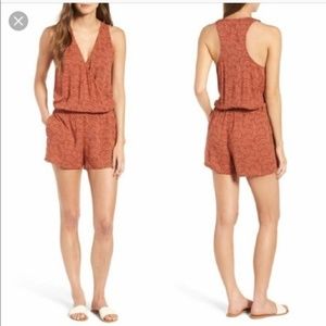 Hinge Nordstrom Burnt Orange Romper - Never Worn!